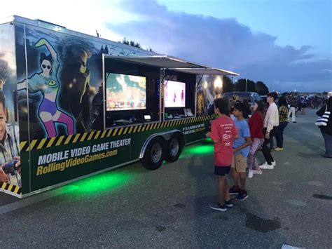 rolling video game truck.
